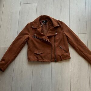 Forever 21 Rust Leather Jacket